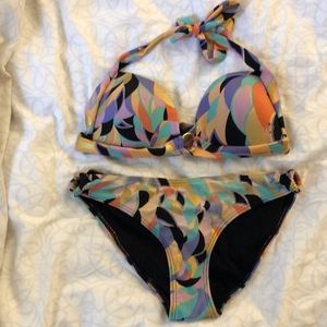 Gold French connection bikini set size XS
